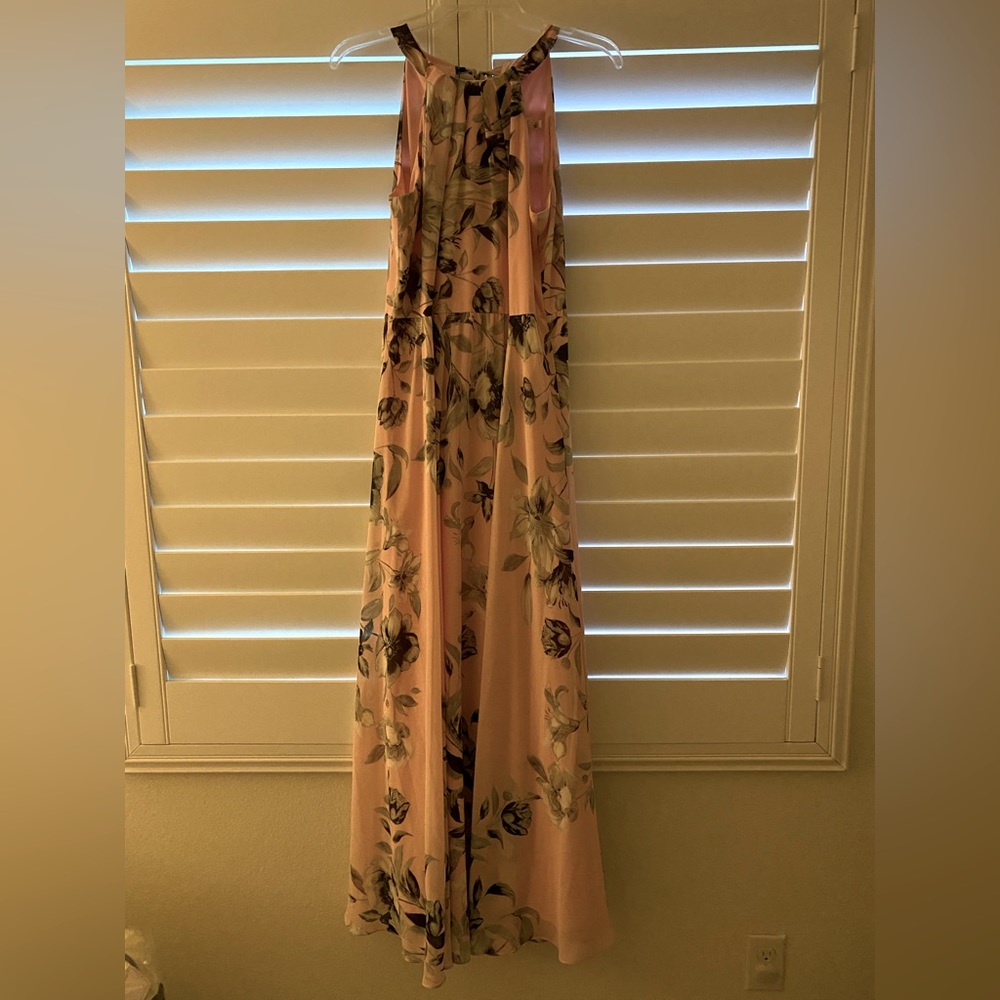 Eliza J/Nordstrom pink floral gown, size 10P. Excellent condition.